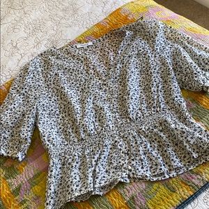 Floral Madewell blouse